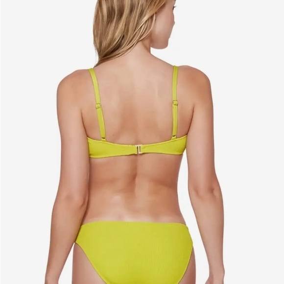 Sanctuary
Sandbar Solids Seamed Bralette kivi green S bikini bottom ribbed boho - Picture 3 of 10